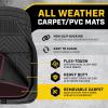 imageCAT Detachable Deep Dish Car Floor Mats w Removable Carpet Liner  Universal Fit for SUVs Trucks Sedans Washable EasyClean Automotive Floor Liners Heavy Duty All Weather NonSlip Comfort  Burgundy