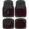 imageCAT Detachable Deep Dish Car Floor Mats w Removable Carpet Liner  Universal Fit for SUVs Trucks Sedans Washable EasyClean Automotive Floor Liners Heavy Duty All Weather NonSlip Comfort  Burgundy
