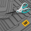 image:imageBDK Cat CAMT1003 3Piece Deep Dish Rubber Car Floor Mats with Trunk Cargo Liner Heavy Duty All Weather Trim to Fit Front amp Rear Combo Set for Car Sedan SUV VanGray Classic