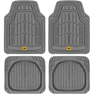 image:imageBDK Cat CAMT1003 3Piece Deep Dish Rubber Car Floor Mats with Trunk Cargo Liner Heavy Duty All Weather Trim to Fit Front amp Rear Combo Set for Car Sedan SUV VanGray Classic