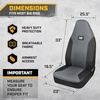 image:imageCAT Semi Truck Seat Covers  Universal Fit Breathable Mesh Covers for Semi Trucks 18 Wheelers amp Big Rigs  Interior Truck Accessories for Long Haul Drivers Durable amp Comfortable DesignGray
