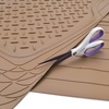 image:imageBDK Cat CAMT1003 3Piece Deep Dish Rubber Car Floor Mats with Trunk Cargo Liner Heavy Duty All Weather Trim to Fit Front amp Rear Combo Set for Car Sedan SUV Van Beige