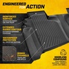 image:imageCAT JustFit 3D Custom Fit Front Floor Mats for Chevy Silverado 1500 Regular Cab 20142018 Heavy Duty Rubber Floor Liners Laser Measured Silverado AccessoriesChevy Silverado 20192026  GMC Sierra 20202026 Rear Liner