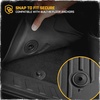 image:imageCAT JustFit 3D Custom Fit Front Floor Mats for Chevy Silverado 1500 Regular Cab 20142018 Heavy Duty Rubber Floor Liners Laser Measured Silverado AccessoriesChevy Colorado  GMC Canyon Crew Cab 20232026