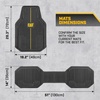 image:imageCAT JustFit 3D Custom Fit Front Floor Mats for Chevy Silverado 1500 Regular Cab 20142018 Heavy Duty Rubber Floor Liners Laser Measured Silverado AccessoriesCat Signature  Universal 3pc Mats