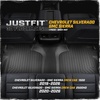 image:imageCAT JustFit 3D Custom Fit Front Floor Mats for Chevy Silverado 1500 Regular Cab 20142018 Heavy Duty Rubber Floor Liners Laser Measured Silverado AccessoriesChevy Silverado 20192026  GMC Sierra 20202026 Rear Liner