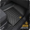 image:imageCAT JustFit 3D Custom Fit Front Floor Mats for Chevy Silverado 1500 Regular Cab 20142018 Heavy Duty Rubber Floor Liners Laser Measured Silverado AccessoriesChevy Colorado  GMC Canyon Crew Cab 20232026