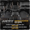 image:imageCAT JustFit 3D Custom Fit Front Floor Mats for Chevy Silverado 1500 Regular Cab 20142018 Heavy Duty Rubber Floor Liners Laser Measured Silverado AccessoriesChevy SilveradoGMC Sierra 1500 20192026  Chevy SilveradoGMC Sierra 25003500 20202026