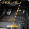 image:imageCAT JustFit 3D Custom Fit Front Floor Mats for Chevy Silverado 1500 Regular Cab 20142018 Heavy Duty Rubber Floor Liners Laser Measured Silverado AccessoriesChevy Silverado 1500 Regular Cab 20142018 Front Mats