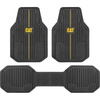 image:imageCAT JustFit 3D Custom Fit Front Floor Mats for Chevy Silverado 1500 Regular Cab 20142018 Heavy Duty Rubber Floor Liners Laser Measured Silverado AccessoriesCat Signature  Universal 3pc Mats