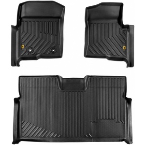 image:imageCAT JustFit 3D Custom Fit Front Floor Mats for Chevy Silverado 1500 Regular Cab 20142018 Heavy Duty Rubber Floor Liners Laser Measured Silverado AccessoriesFord F150 Crew Cab 20102014 Full Set Front  Rear