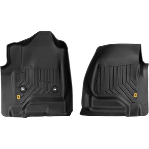 image:imageCAT JustFit 3D Custom Fit Front Floor Mats for Chevy Silverado 1500 Regular Cab 20142018 Heavy Duty Rubber Floor Liners Laser Measured Silverado AccessoriesChevy Silverado 1500 Regular Cab 20142018 Front Mats
