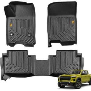 image:imageCAT JustFit 3D Custom Fit Front Floor Mats for Chevy Silverado 1500 Regular Cab 20142018 Heavy Duty Rubber Floor Liners Laser Measured Silverado AccessoriesChevy Colorado  GMC Canyon Crew Cab 20232026