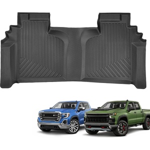 image:imageCAT JustFit 3D Custom Fit Front Floor Mats for Chevy Silverado 1500 Regular Cab 20142018 Heavy Duty Rubber Floor Liners Laser Measured Silverado AccessoriesChevy Silverado 20192026  GMC Sierra 20202026 Rear Liner