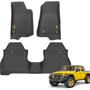 image:imageCAT JustFit 3D Custom Fit Front Floor Mats for Chevy Silverado 1500 Regular Cab 20142018 Heavy Duty Rubber Floor Liners Laser Measured Silverado AccessoriesJeep Gladiator JL 20202026 Full Set Front  Rear