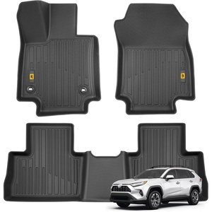image:imageCAT JustFit 3D Custom Fit Front Floor Mats for Chevy Silverado 1500 Regular Cab 20142018 Heavy Duty Rubber Floor Liners Laser Measured Silverado AccessoriesToyota RAV4 20192025