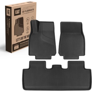 image:imageCAT JustFit 3D Custom Fit Front Floor Mats for Chevy Silverado 1500 Regular Cab 20142018 Heavy Duty Rubber Floor Liners Laser Measured Silverado AccessoriesTesla Model Y 20202024
