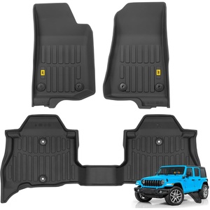 image:imageCAT JustFit 3D Custom Fit Front Floor Mats for Chevy Silverado 1500 Regular Cab 20142018 Heavy Duty Rubber Floor Liners Laser Measured Silverado AccessoriesJeep Wrangler 4XE 20212026