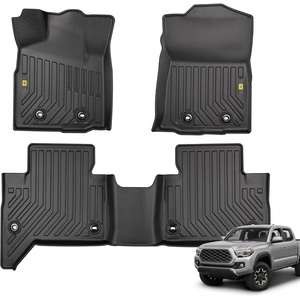 image:imageCAT JustFit 3D Custom Fit Front Floor Mats for Chevy Silverado 1500 Regular Cab 20142018 Heavy Duty Rubber Floor Liners Laser Measured Silverado AccessoriesToyota Tacoma 20162023